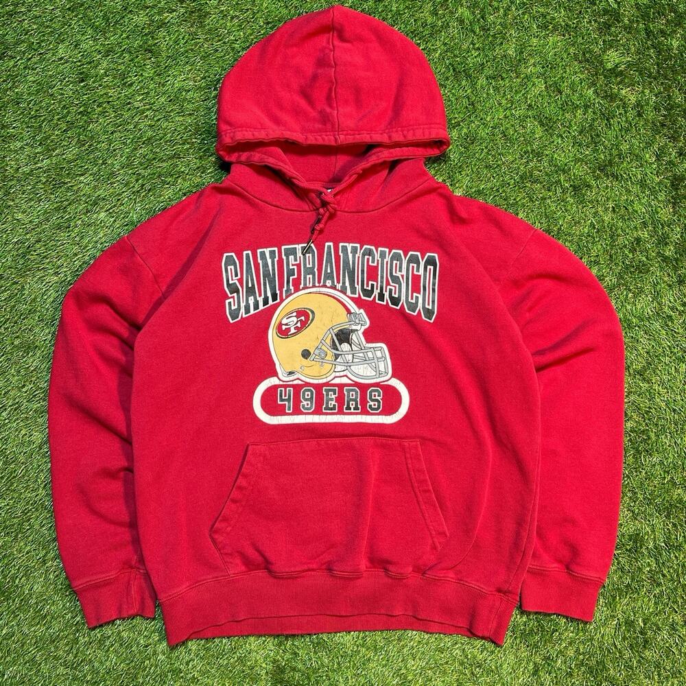 Y2k San Francisco 49ers Graphic Hoodie Sweatshirt Sz L